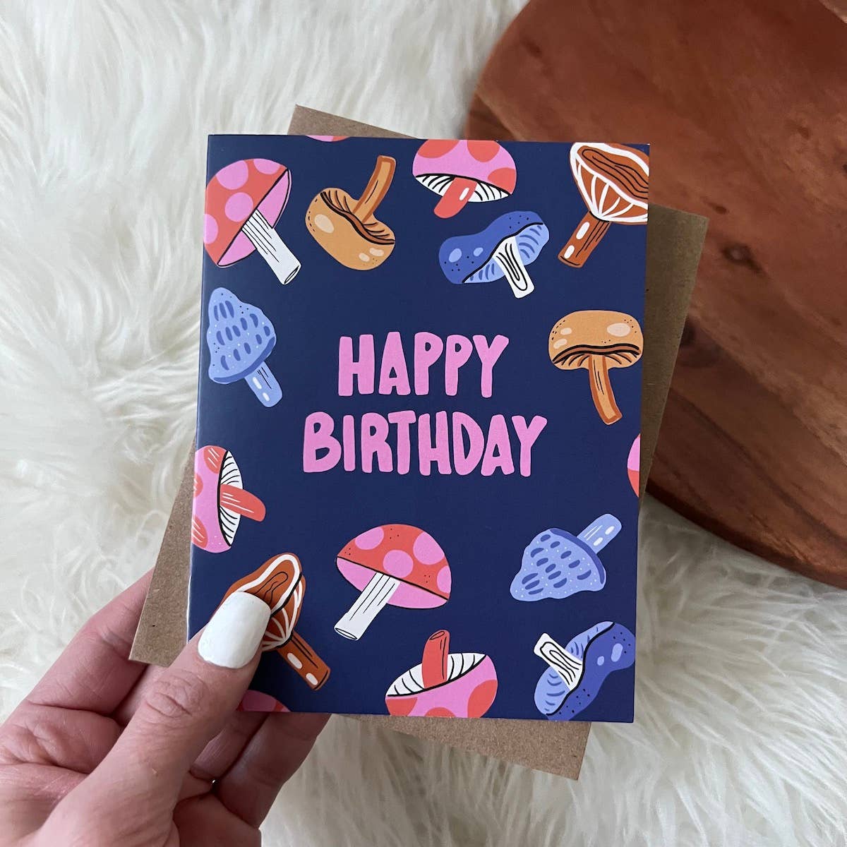 Big Moods - "Happy Birthday" Mushroom Card