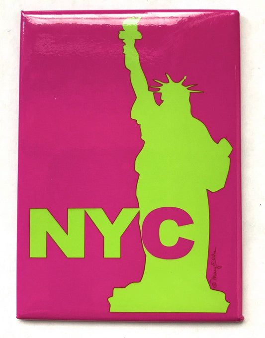 New York City Magnet Statue Of Liberty Pink