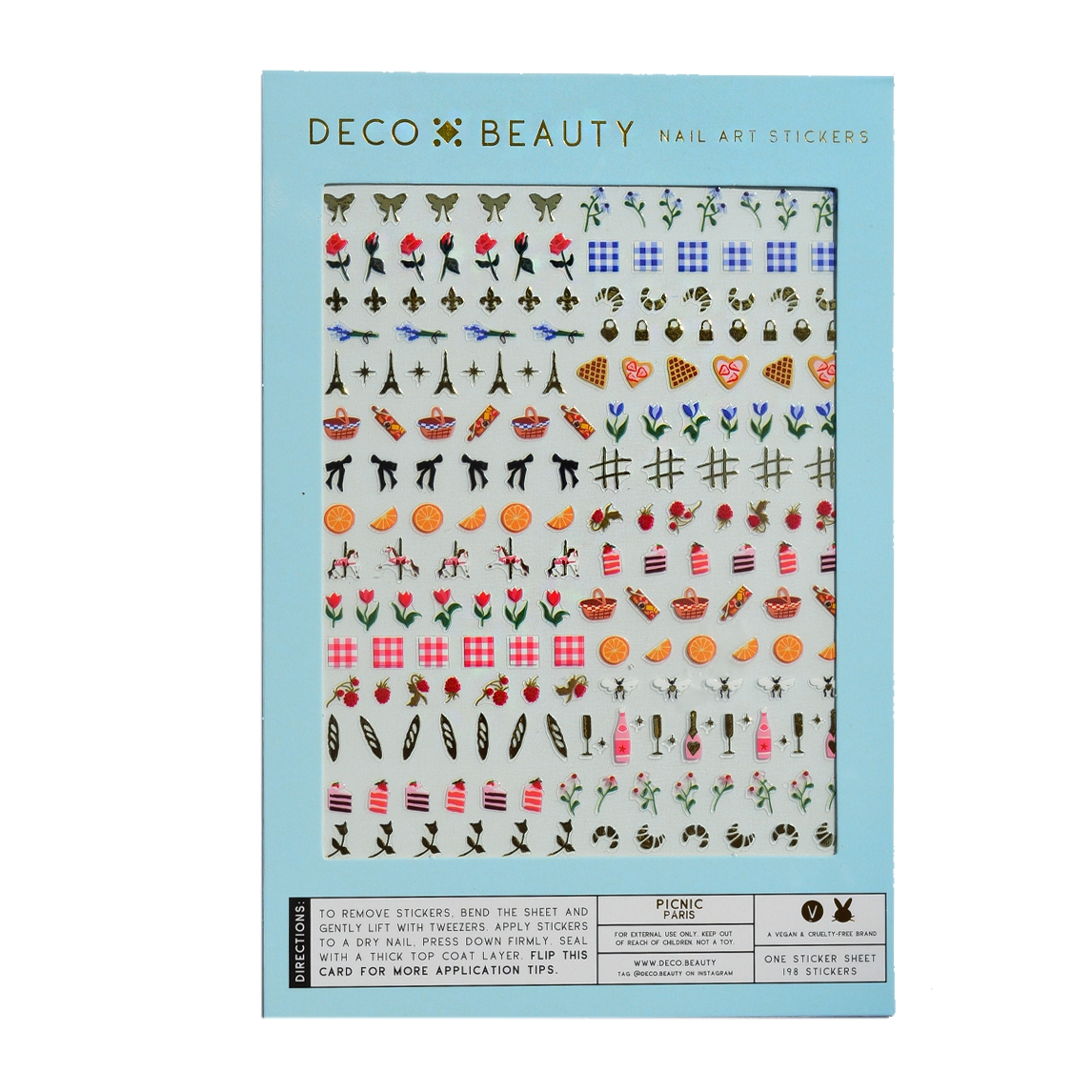 Deco Beauty - Nail Art Stickers - Picnic (Paris)