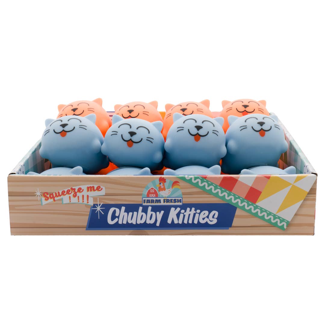 Farm Fresh Chubby Kitties, 3", Assorted Squishy Toy