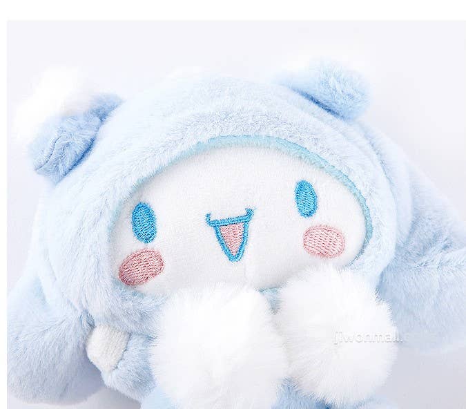 Sanrio Pastel Cozy Fluffy Costume key Ring, Bag Charm