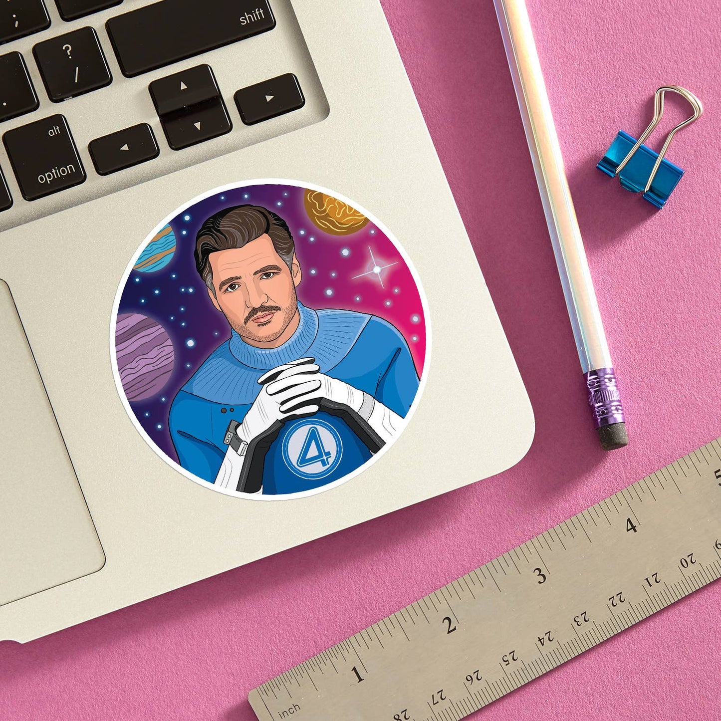 Pedro Mister Fantastic Die Cut Sticker