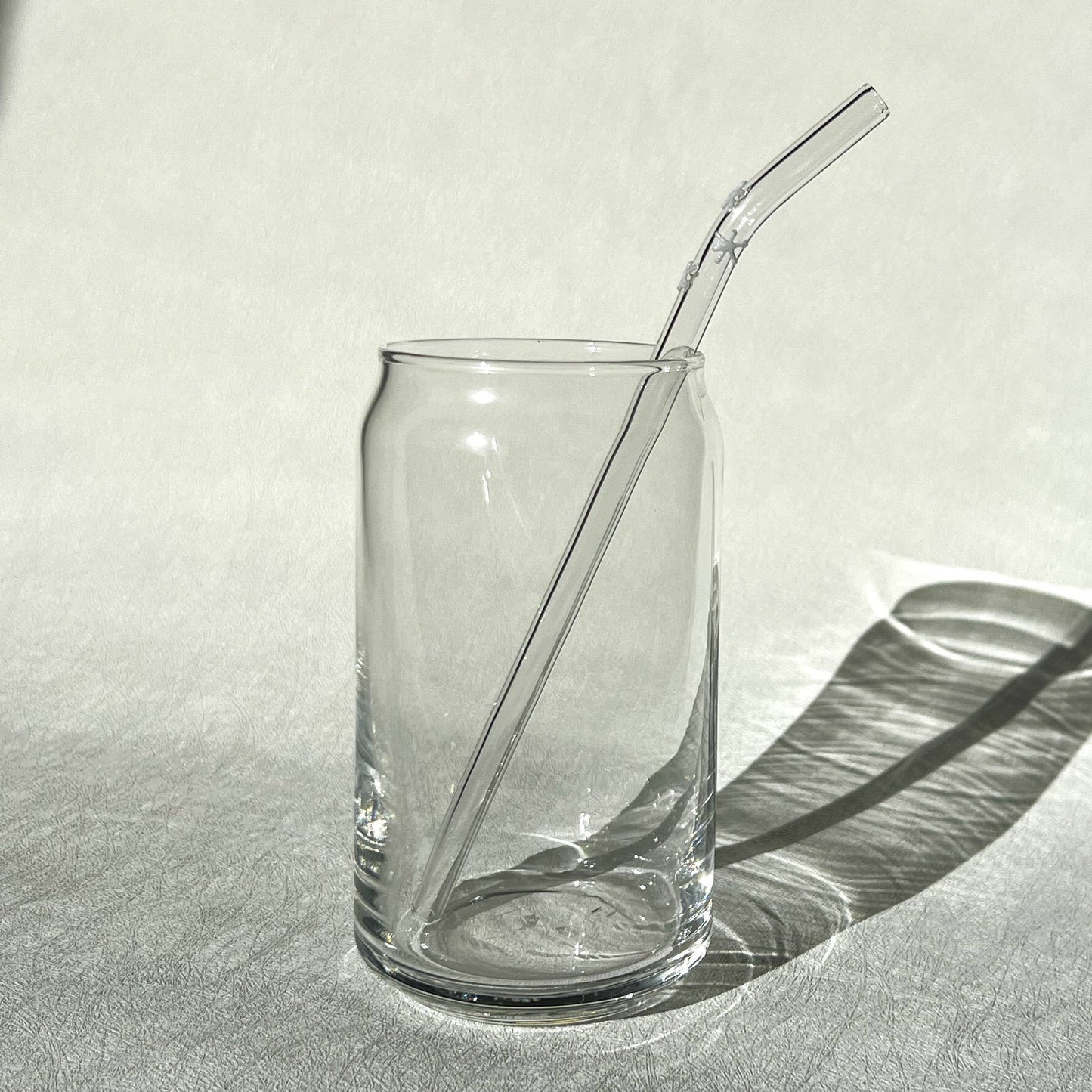 Glass straws with cute decal for 16 oz cup
