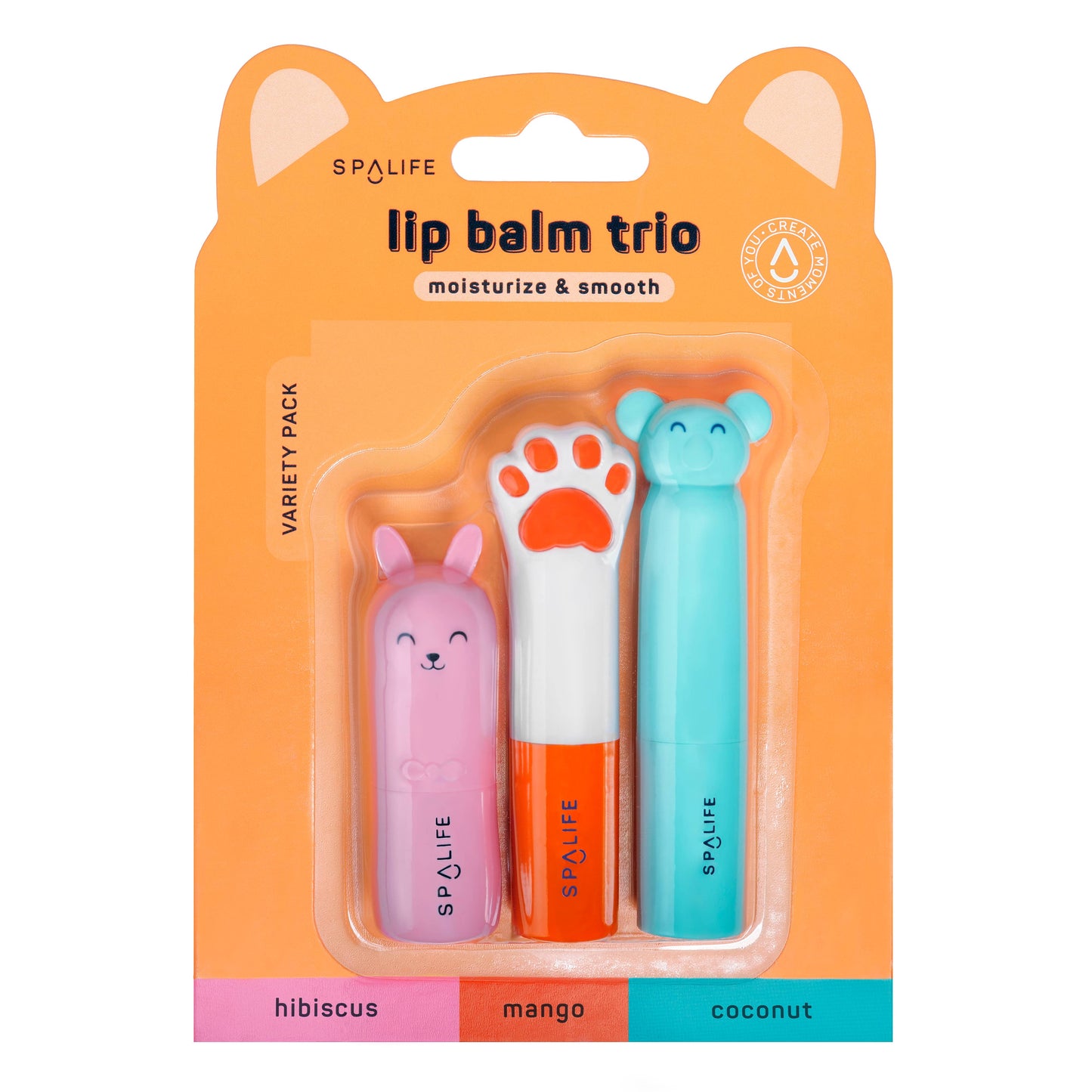 My Spa Life - Moisturize & Smooth Lip Balm Trio Variety Pack - 3 Pk