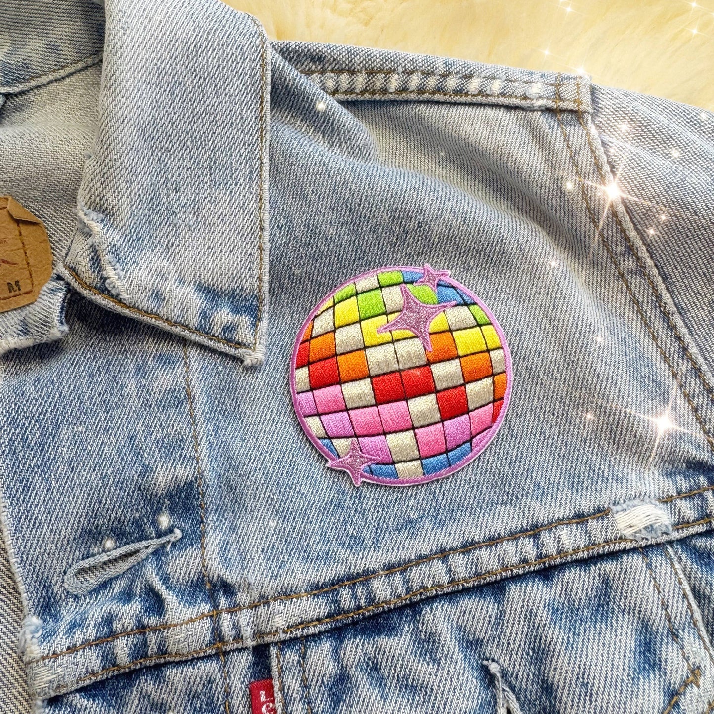 Wildflower + Co. - Rainbow Disco Ball Patch