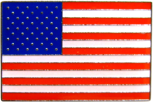 Square Deal Recordings & Supplies - Enamel Pin - Flag - USA