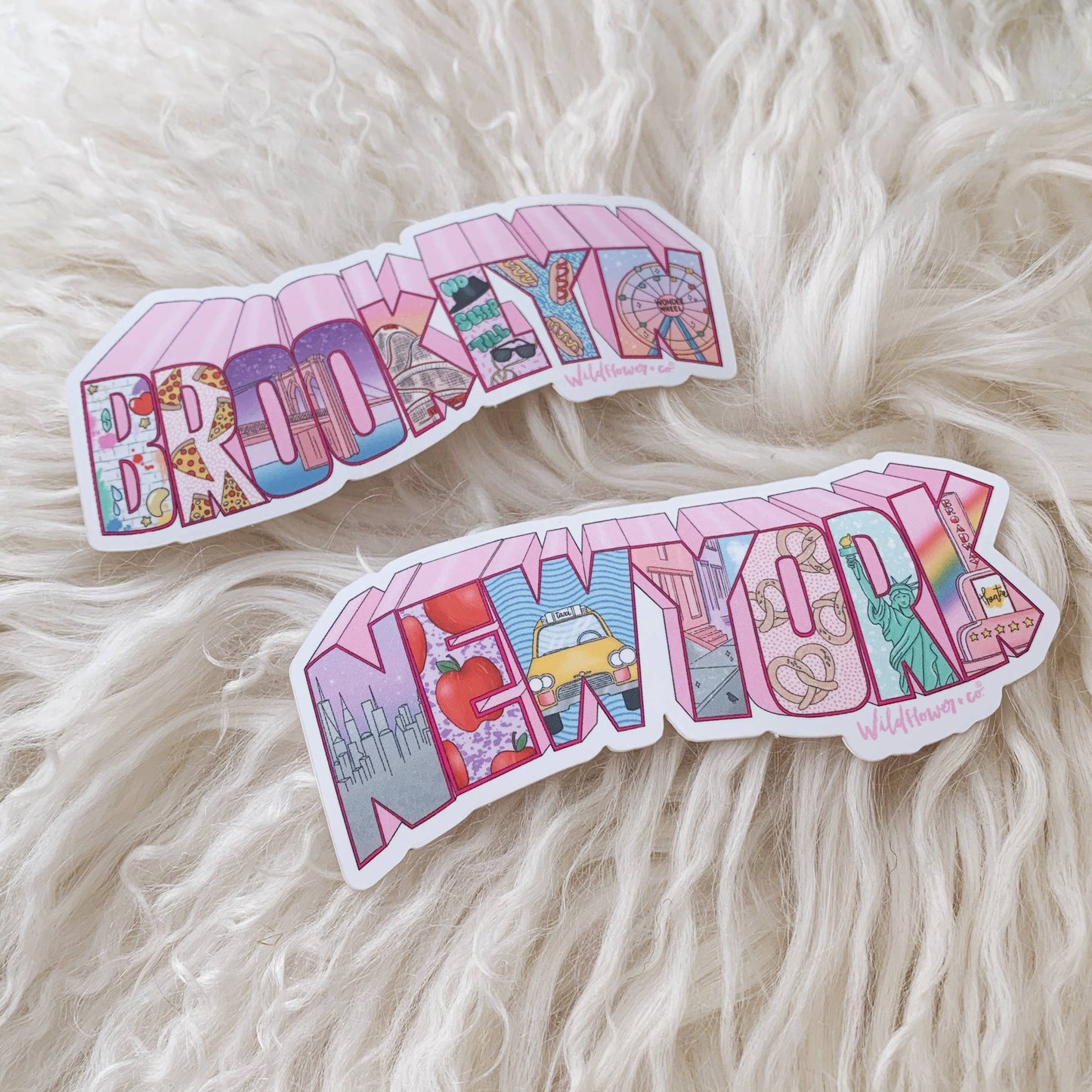 Wildflower + Co. - Brooklyn & NYC Stickers
