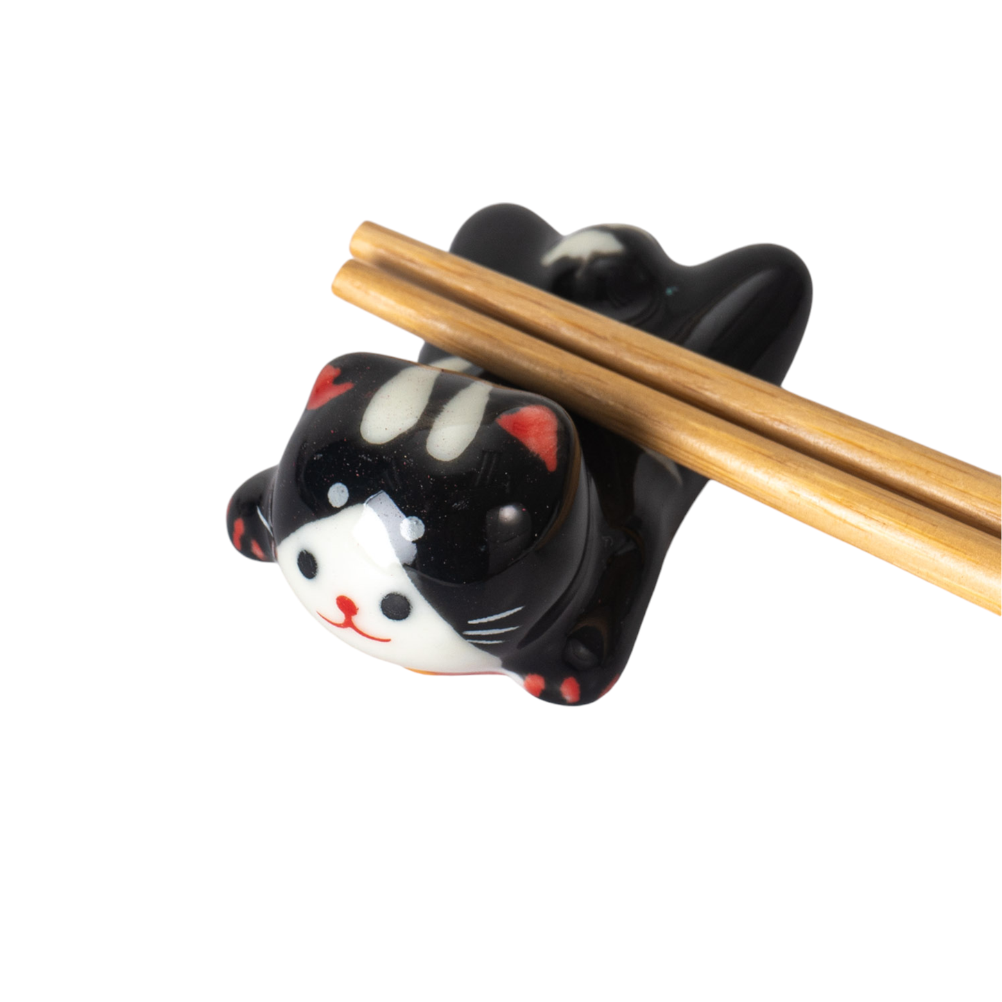 Cat Chopsticks Rest 2"L Black (12/288)