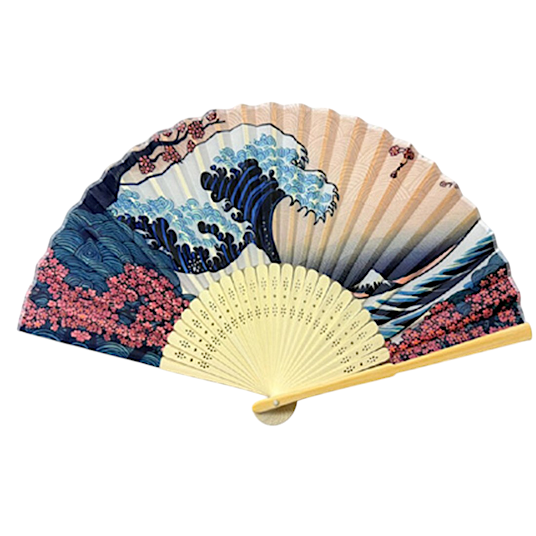 Great Wave Spring Season Paper Folding Fan (50/300)