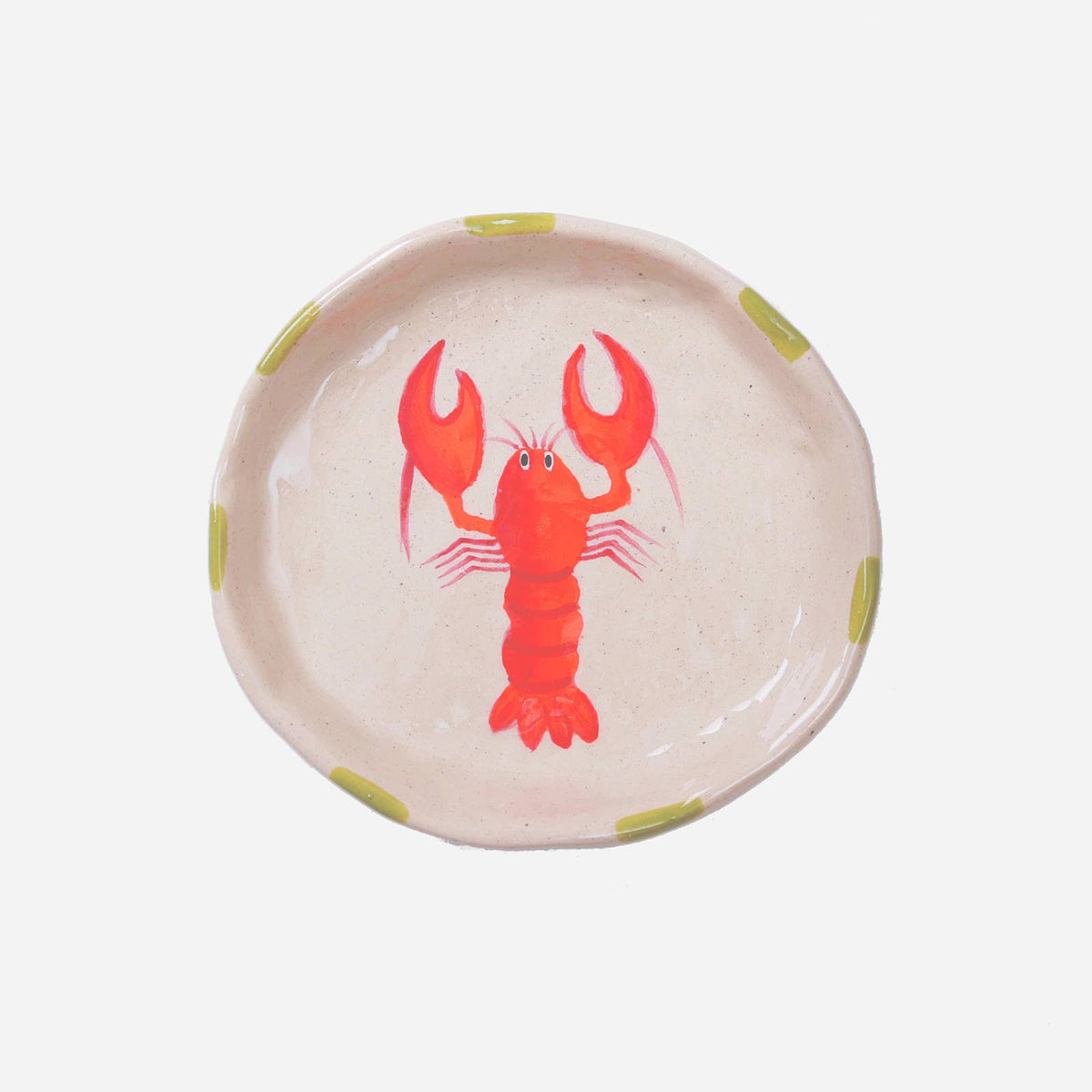 Lobster Trinket Tray-Ceramic Trinket Ring Dish-Jewelry Tray