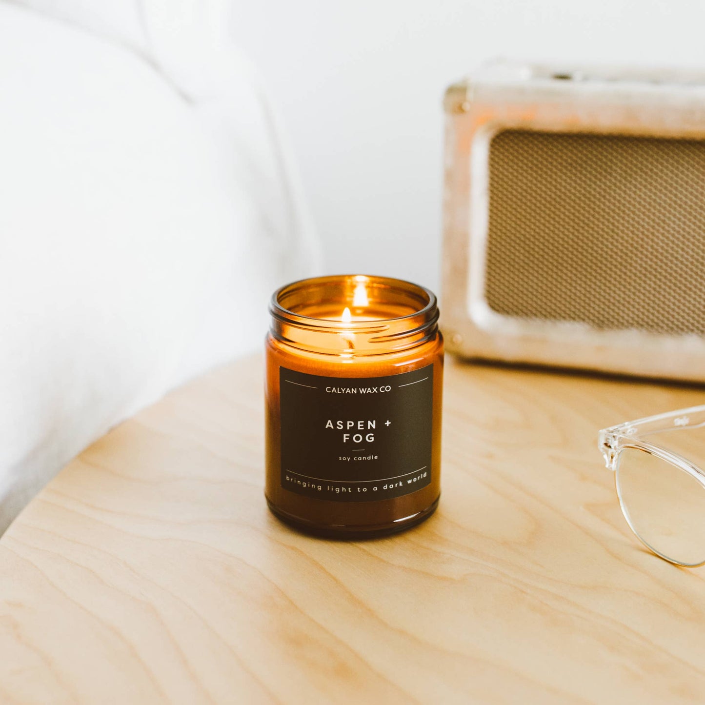 Aspen + Fog - Amber Jar Soy Candle