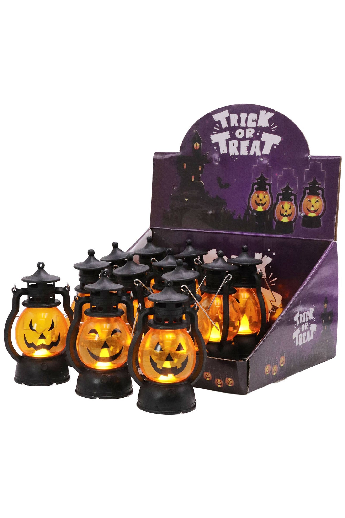 Halloween Pumpkin Head Led Jack O' Lantern With Display Box