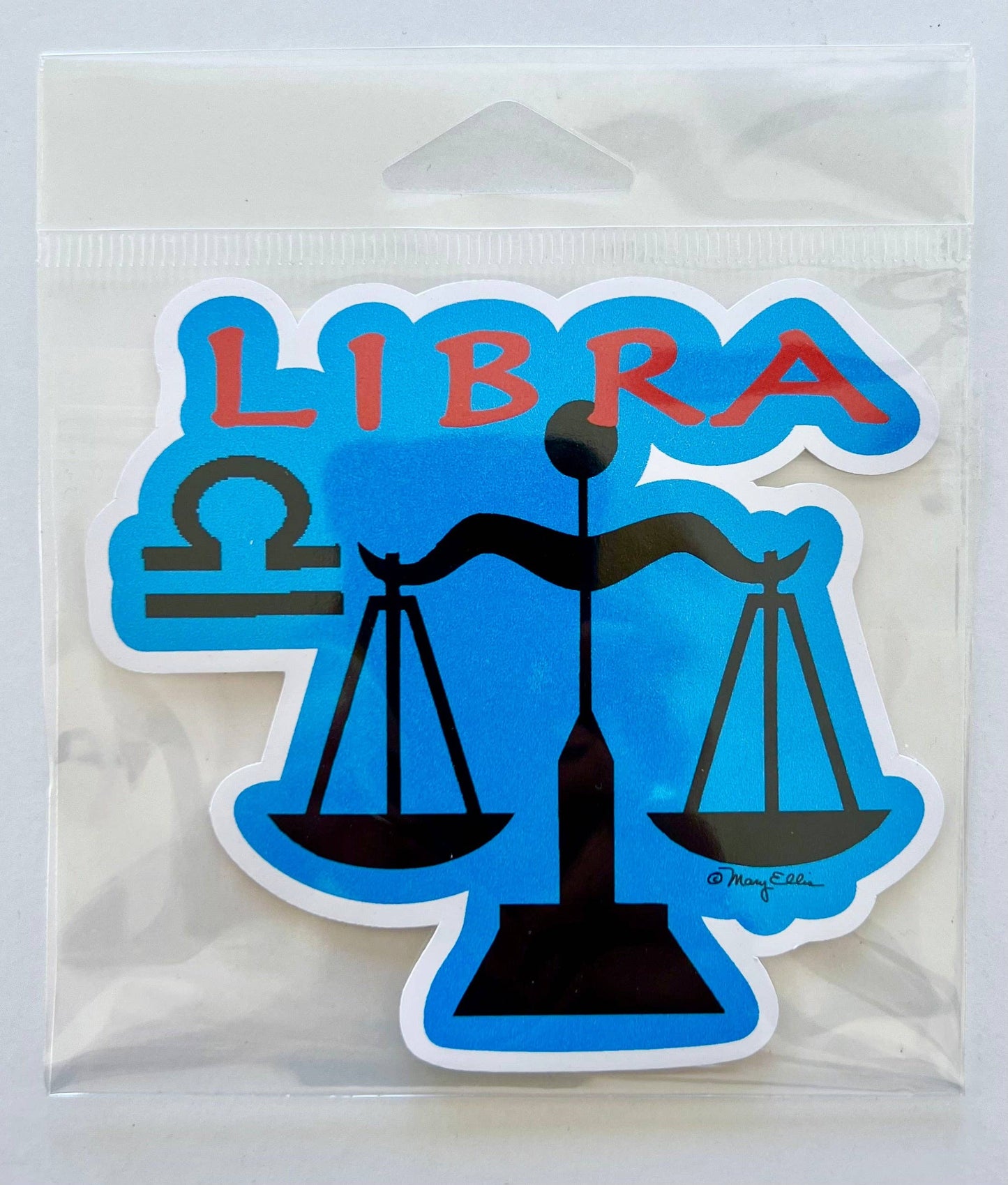 Mary Ellis - Libra Sticker | Zodiac Sign | Astrology | Horoscope Sticker