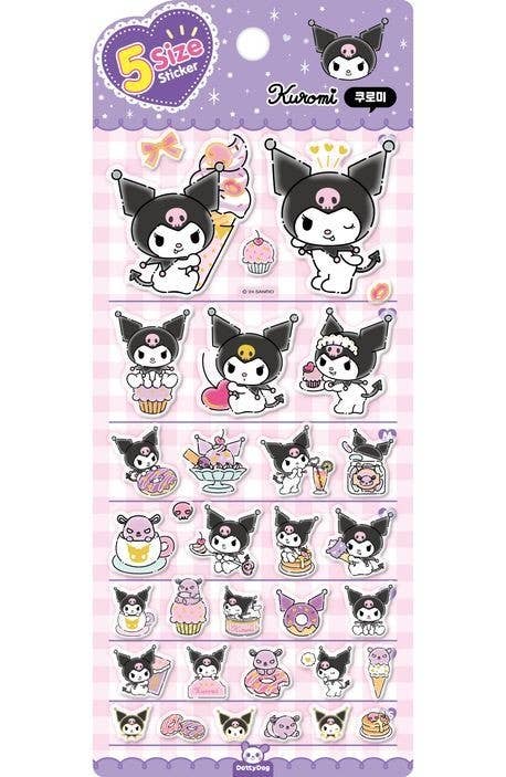 K_Wonderland - Sanrio Characters 5 Sizes Jelly Coating Stickers