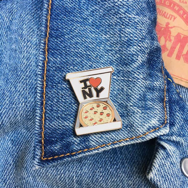 New York Pizza Box Pin