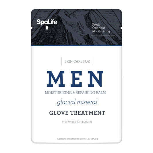 My Spa Life - Men's Glacial Mineral Moisturizing Hand Gloves