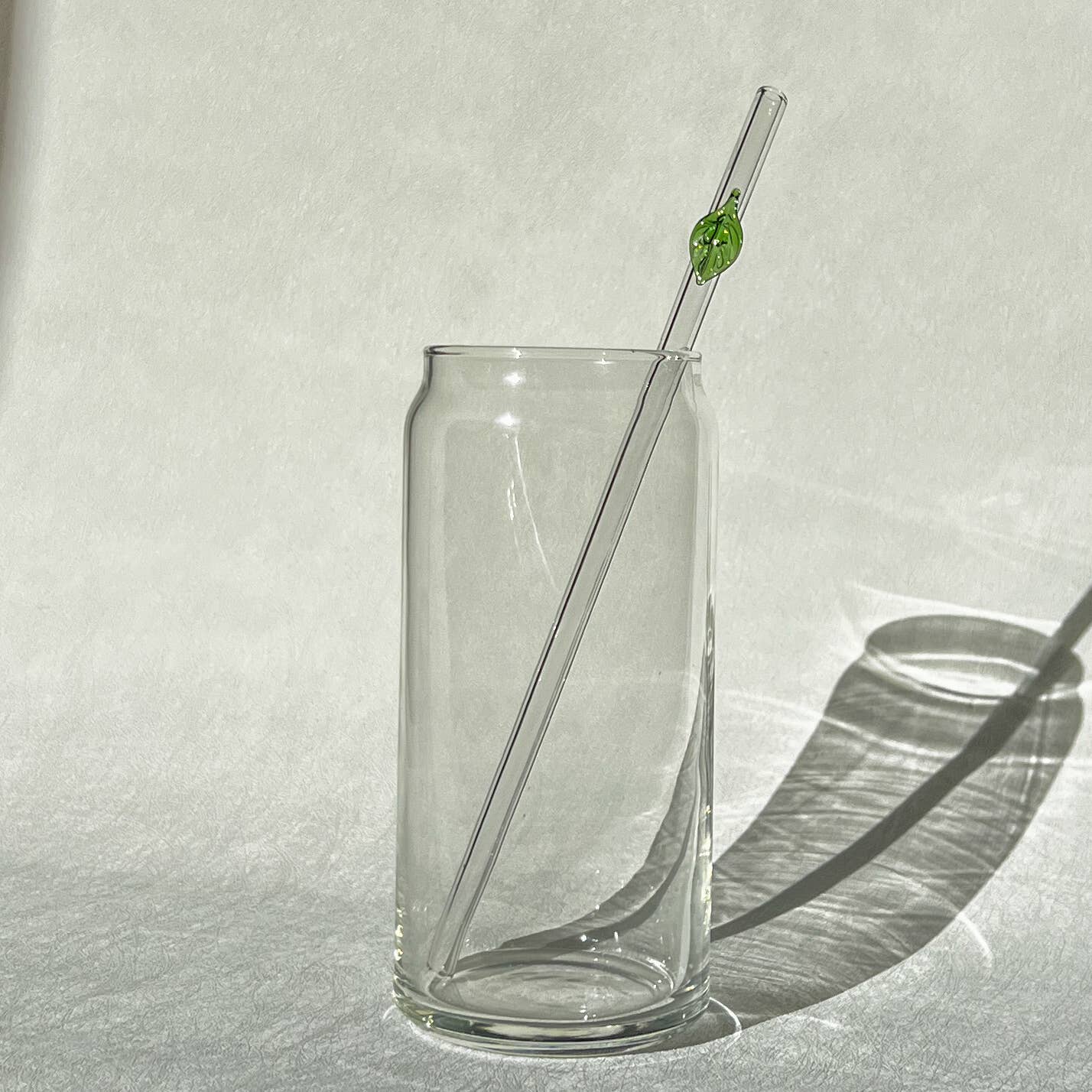 Glass straws with cute decal