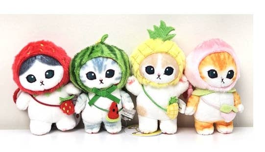 NEW! MofuSand Plush Keychain  9cm– Fruit Costume Series