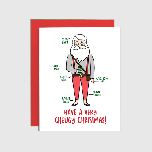 Santa Cheugy Christmas Holiday Card