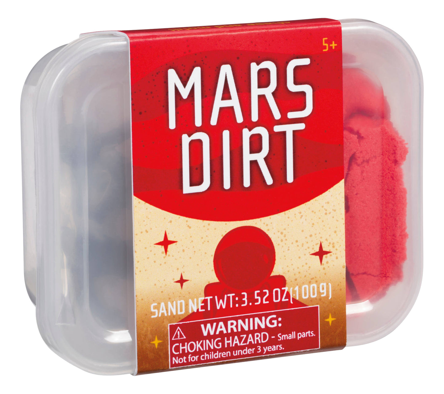Mars Dirt & Moon Dust Kinetic Sand with Space Figurine