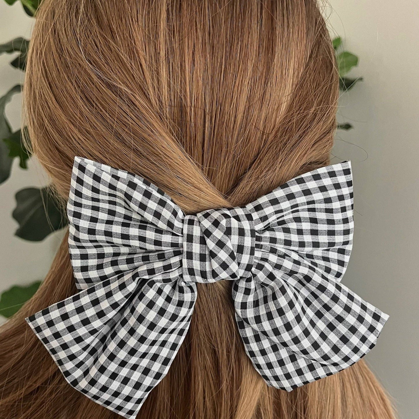 Ellison+Young - Gingham Bow Pretty Bow Hair Clip