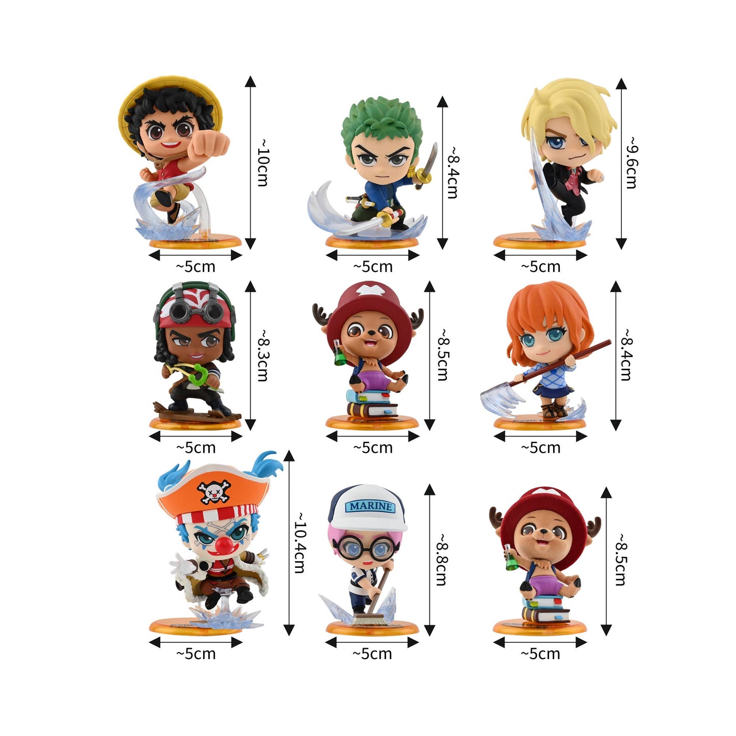 One Piece Cosbi Collection - 8 Blind Boxes | No Duplicates