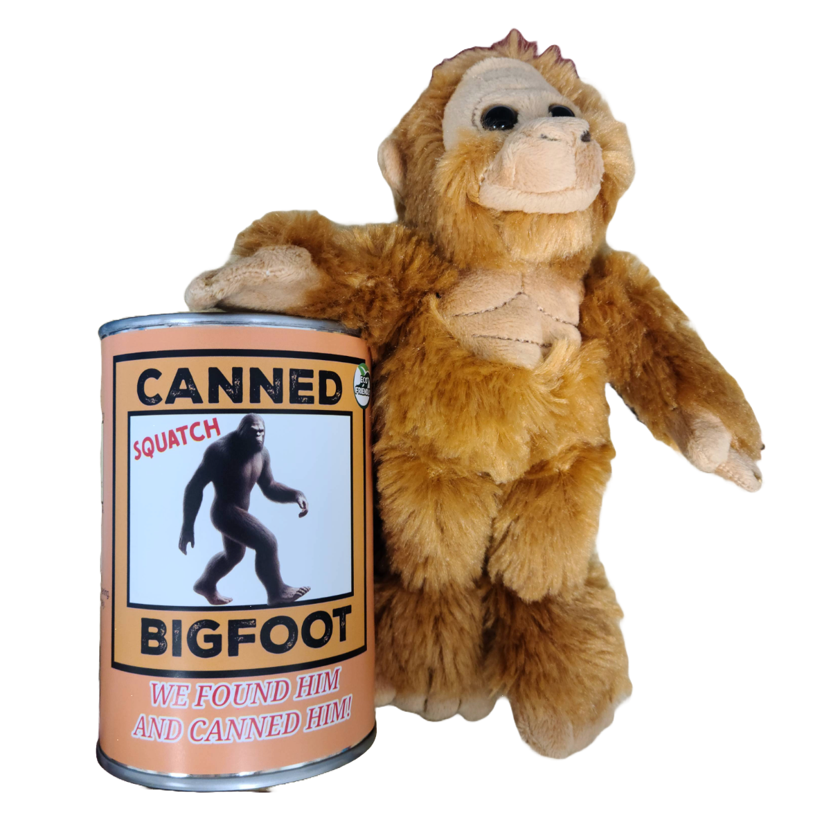 Canned Bigfoot | Stuffed Animal Plush | Funny Jokes Big Foot