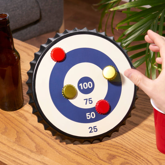 Bullseye Magnetic Bottle Cap Target Game