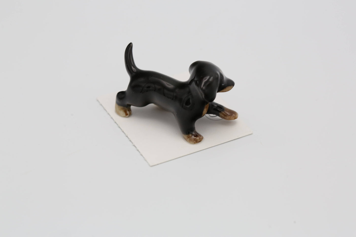 Little Critterz - Caboose Dachshund Porcelain Miniature