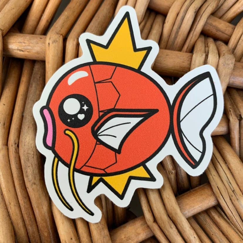Magikarp Vinyl Sticker - Pokémon / Pokemon Sticker / Laptop Decal / Bumper Sticker / Deck Box / Sun and Moon