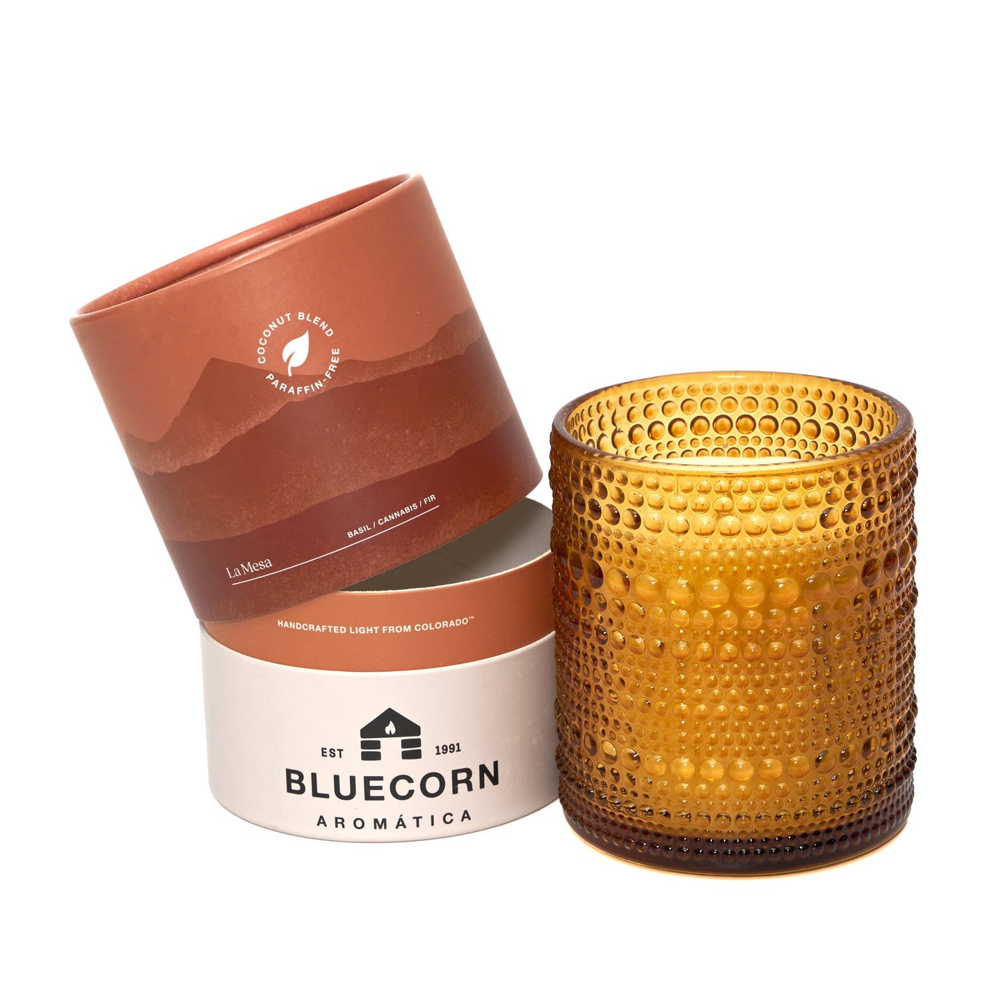 La Mesa Scented Candle - Basil & Fir - Coconut Wax