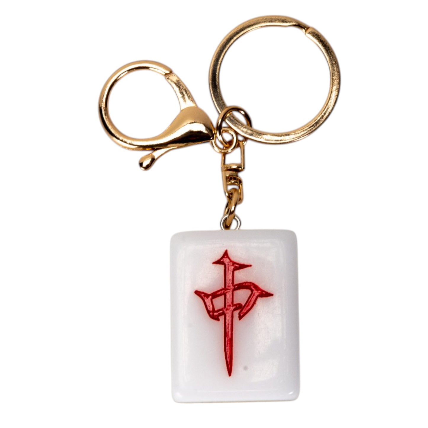 Mahjong Red Tile Keychains (4/60)