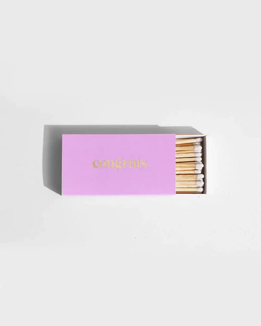 Brooklyn Candle Studio - Statement Matches - Congrats/Lilac
