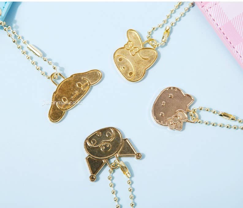 Sanrio Characters Pocket Card Wallet Holder with Metal Charm