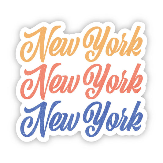 New York Text Sticker