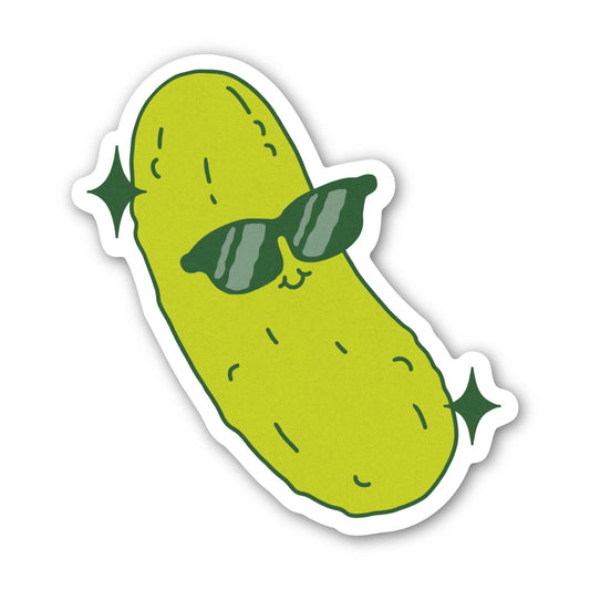 Cool Pickle With Sunglasses Sticker