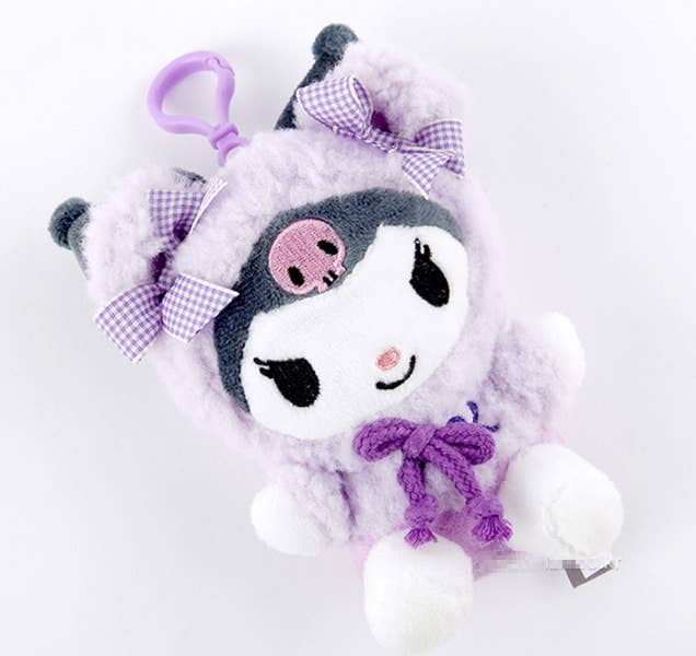 K_Wonderland - Sanrio Fluffy Bearhood costume bag charm/ key ring