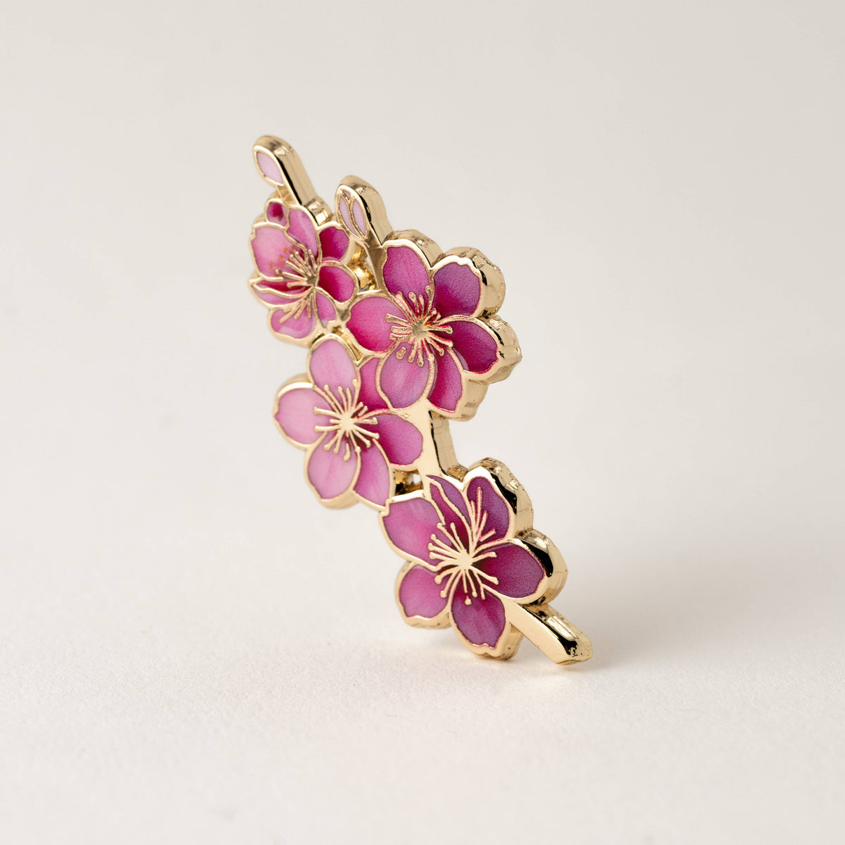 Japanese Cherry Blossom Pin, Cherry Blossom Jewelry Floral
