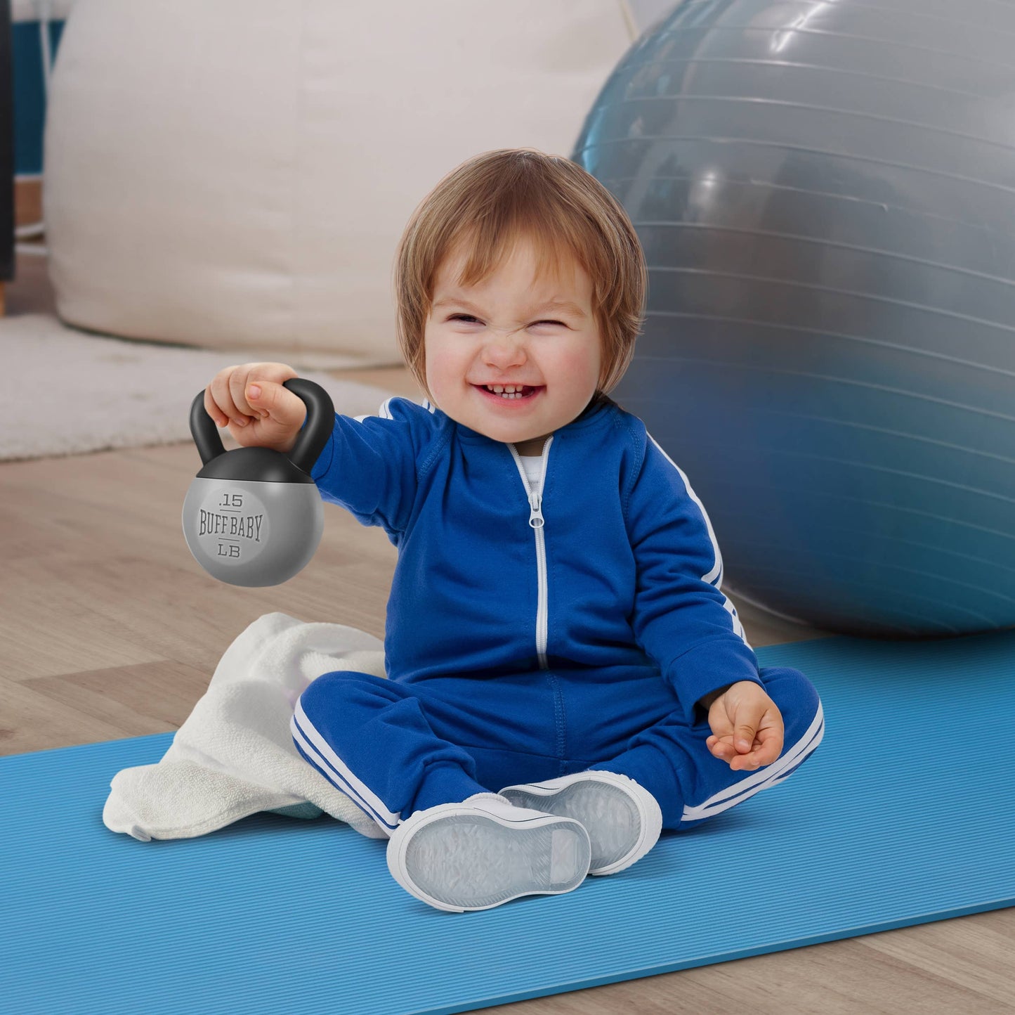 Fred & Friends - BUFF BABY - Kettlebell Rattle