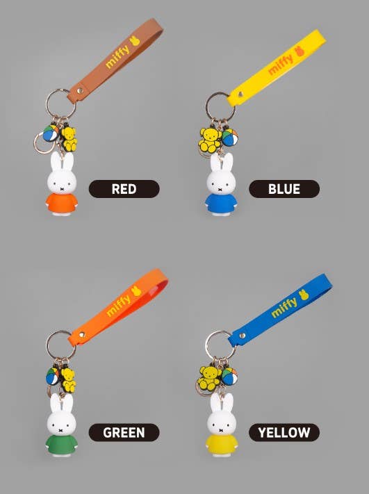 Miffy Charaters Figure Key Holder-Bag Charm, Gift Key Ring