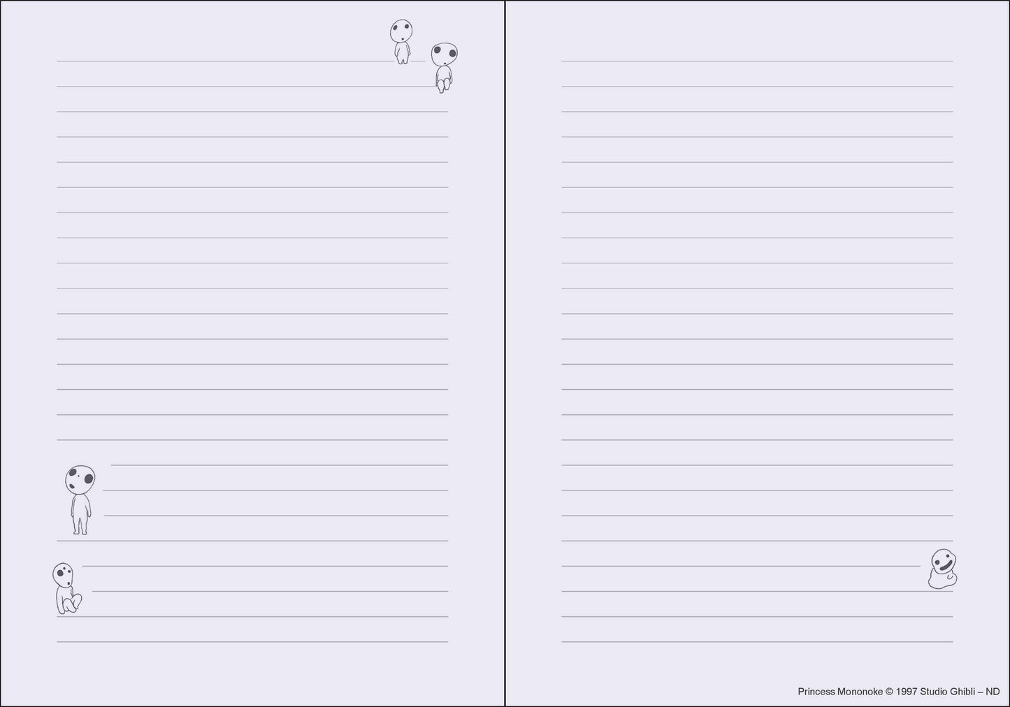 Studio Ghibli Princess Mononoke Journal