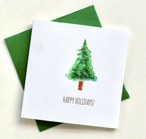 Happy Holiday Tree Enclosure Card