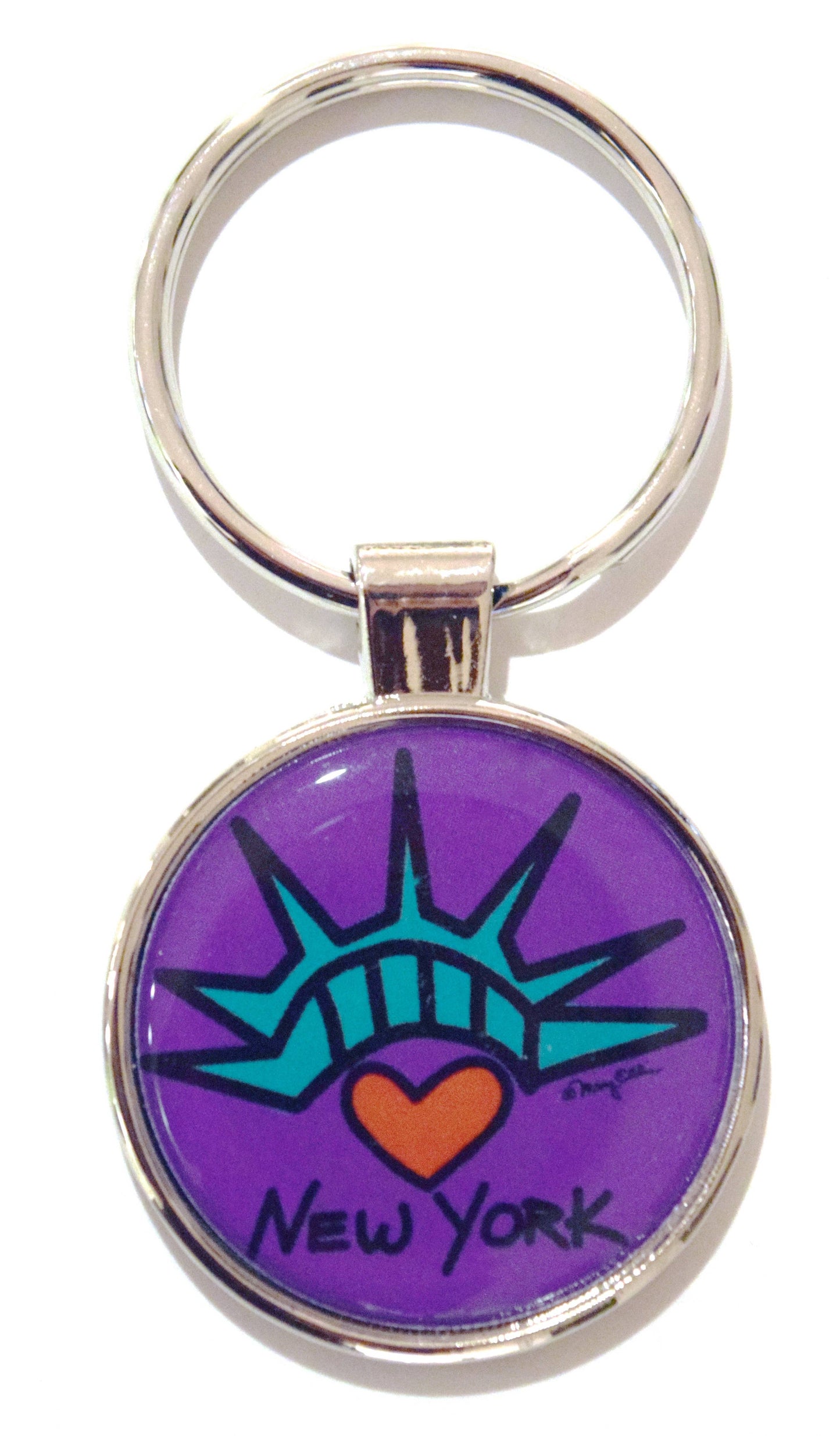 New York Keychain Statue of Liberty Love