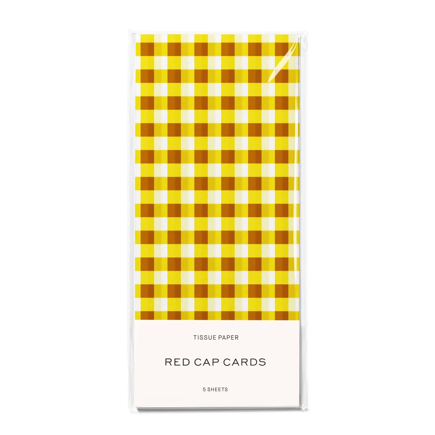 Gold and Yellow Gingham tissue paper