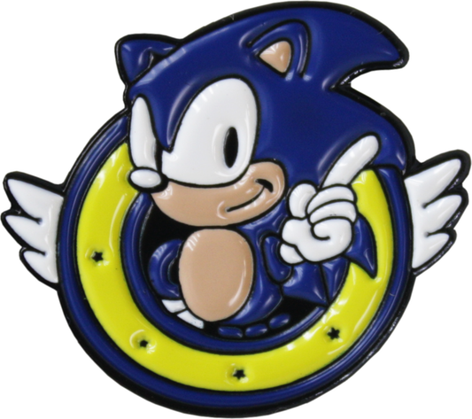 Square Deal Recordings & Supplies - Enamel Pin - Sonic The Hedgehog