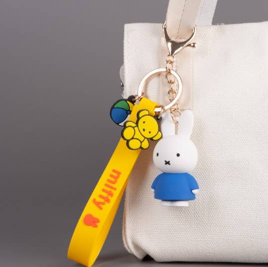 Miffy Charaters Figure Key Holder-Bag Charm, Gift Key Ring