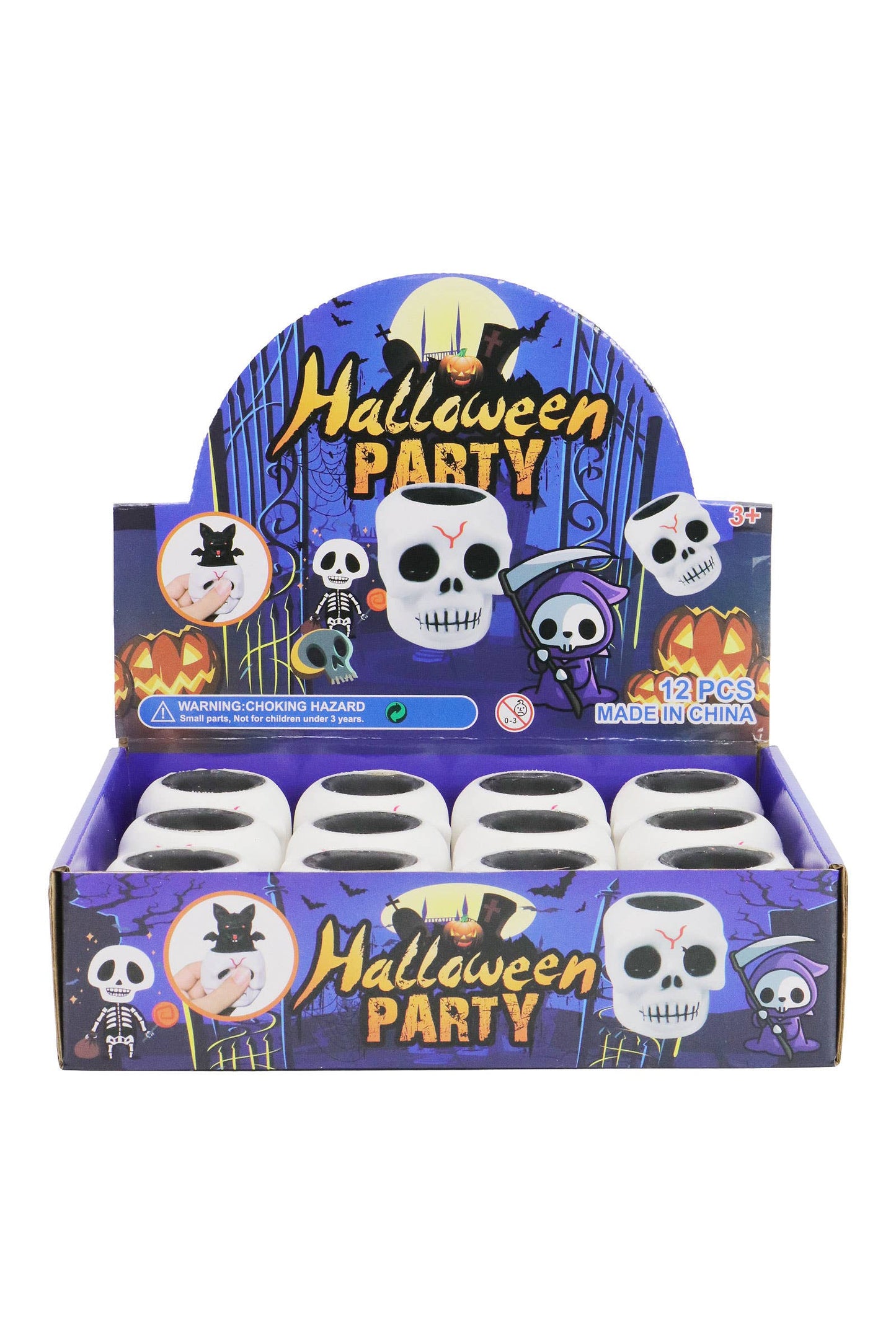 Skull Bat Pop-up Halloween Squishy Toy