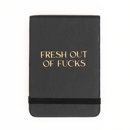 Leatherette Pocket Journal Fresh Out Of Fucks