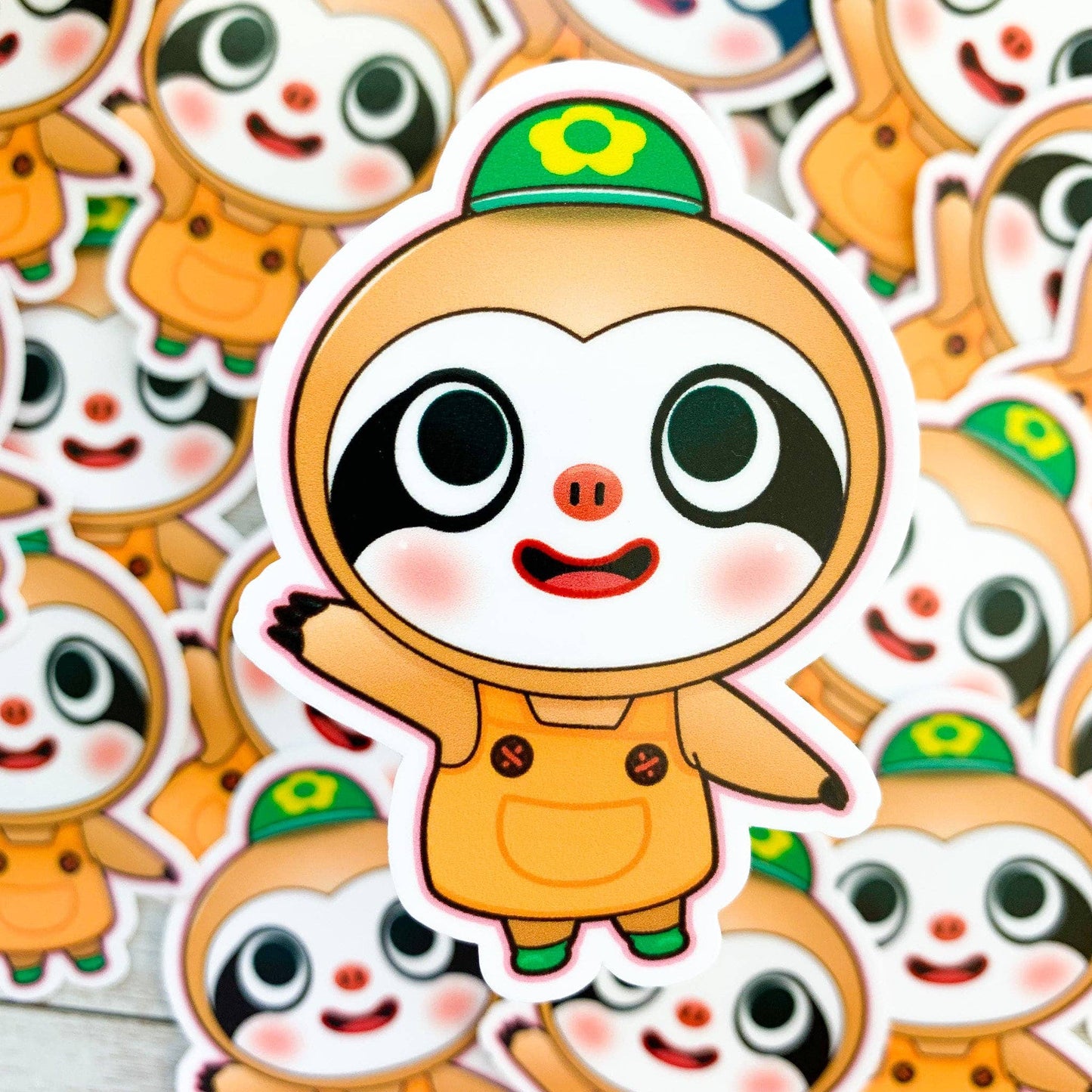 Trash Goblin - Leif Animal Crossing Vinyl Sticker / New Horizons / ACNH / Waterproof