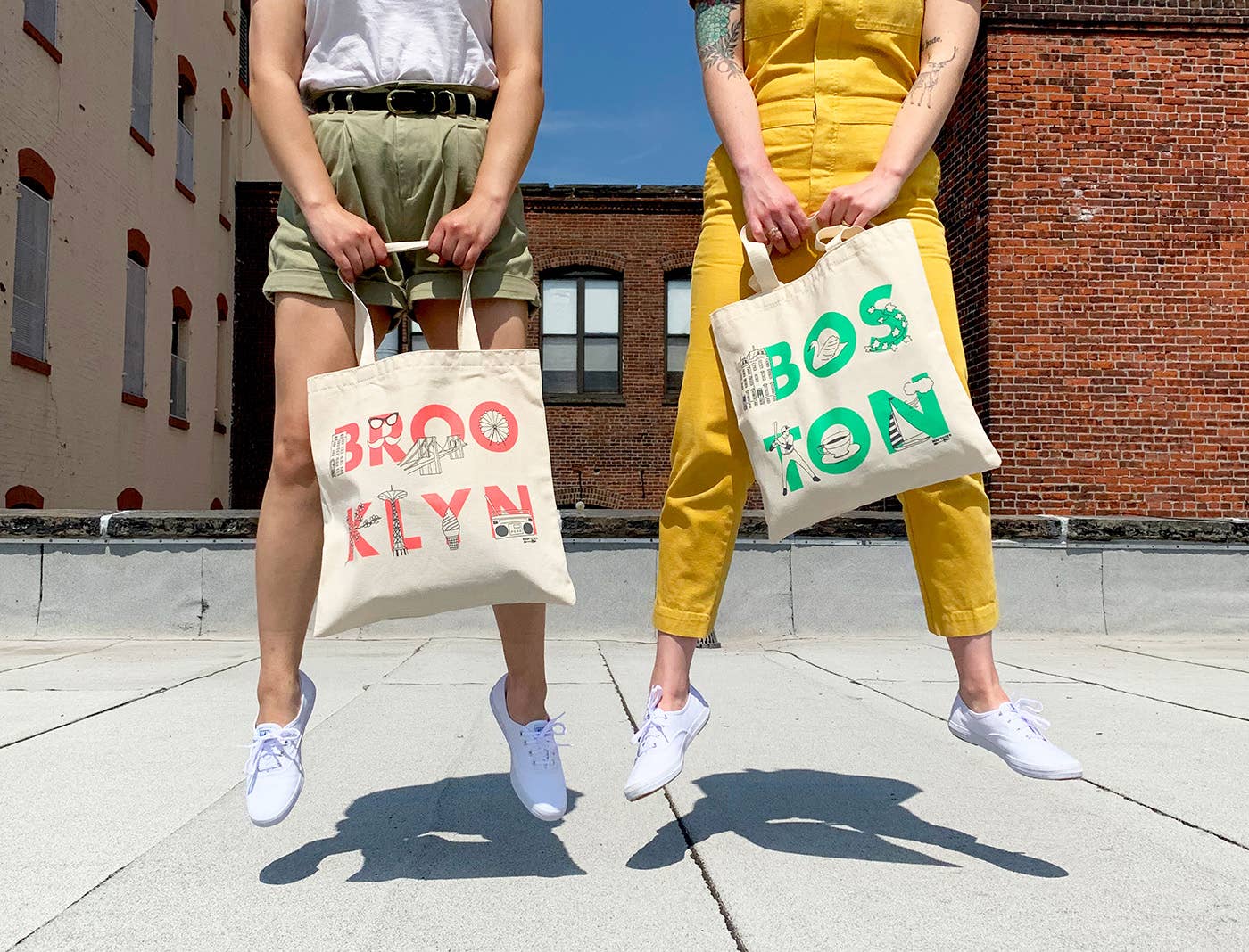 Brooklyn Font Grocery Tote